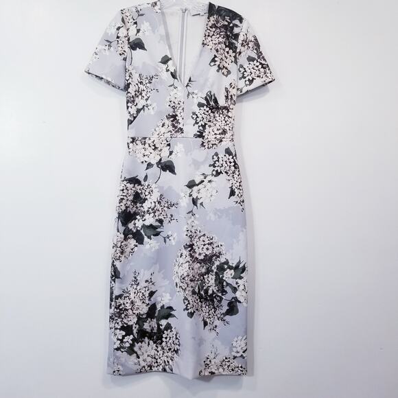 LOVER Floral Print Midi Sheath Dress - Picture 1 of 14